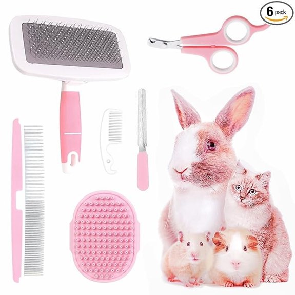 Small Animal Pet Grooming Kit (Pink)
