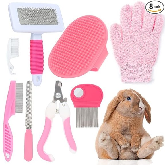 VCZONE Pink Small Animal Grooming Kit