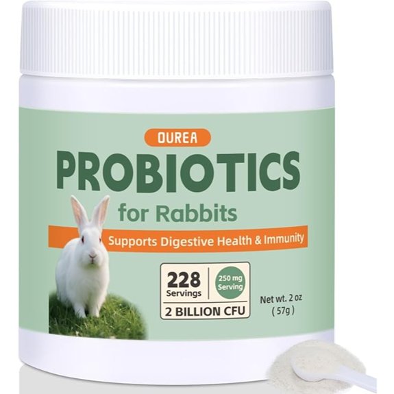 Probiotics Digestive Supplement for Rabbits (2B CFU 228 Servings)