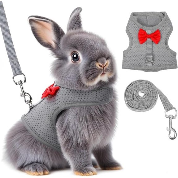 Bunny Harness and Leash Set for Rabbits Guinea Pigs