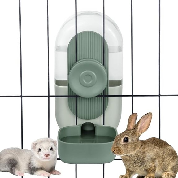 Lemtrflo 28oz Rabbit Water Bottle Dispenser Bunny Cage Water Bowl