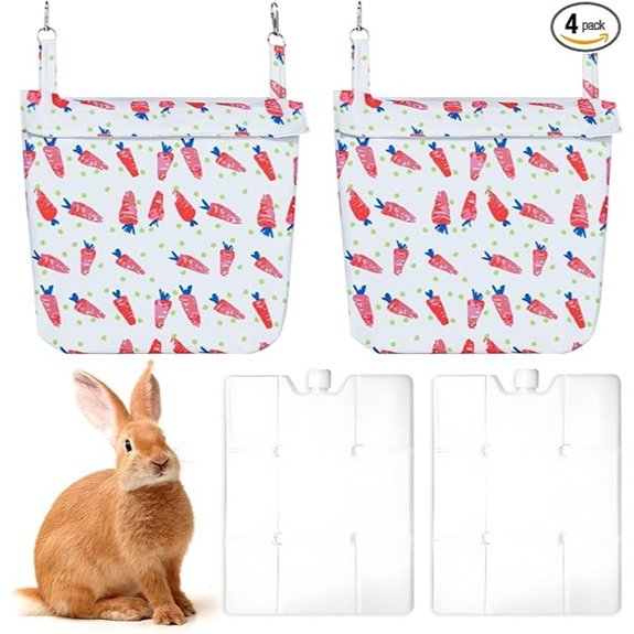 Rabbit Cooling Pouch with Ice Pack for Small Animals