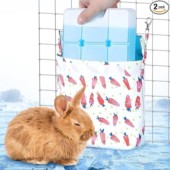 Rabbit Cooling Pouch with Ice Pack for Small Animals