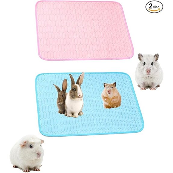 Rabbit Cooling Mat for Small Animals (Pink Blue S)
