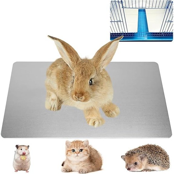 KABASI Rabbit Cooling Pad Hamster Cool Plate Ice Bed Pet Cool Mat 12x8IN