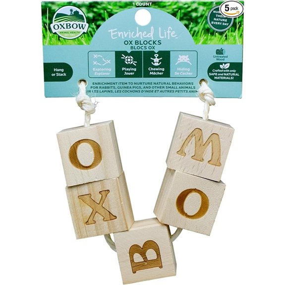 Oxbow Ox Blocks Rabbit & Guinea Pig Toy Bunny Enrichment Chew Toy