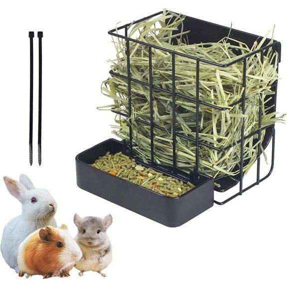 Rabbit and Guinea Pig Hay Feeder with Hook