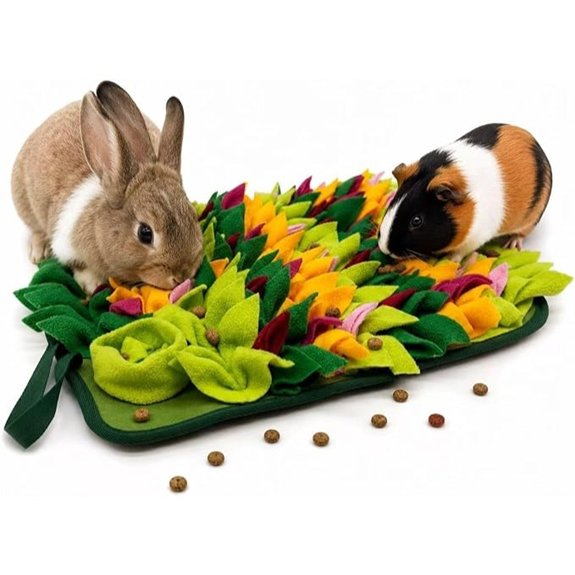 Rabbit Snuffle Mat for Small Animals and Guinea Pigs