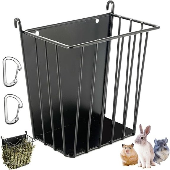 LUAVIARU Rabbit Hay Feeder for Guinea Pigs and Chinchillas