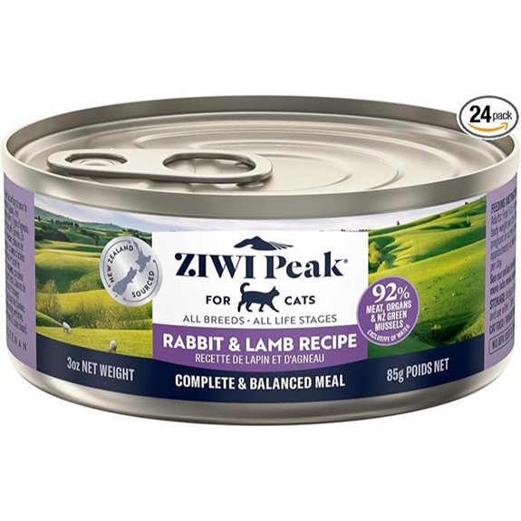 ZIWI Peak Canned Wet Cat Food Rabbit Lamb
