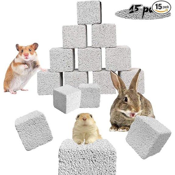 PINVNBY 15 Pc Rabbit Lava Blocks for Small Animals