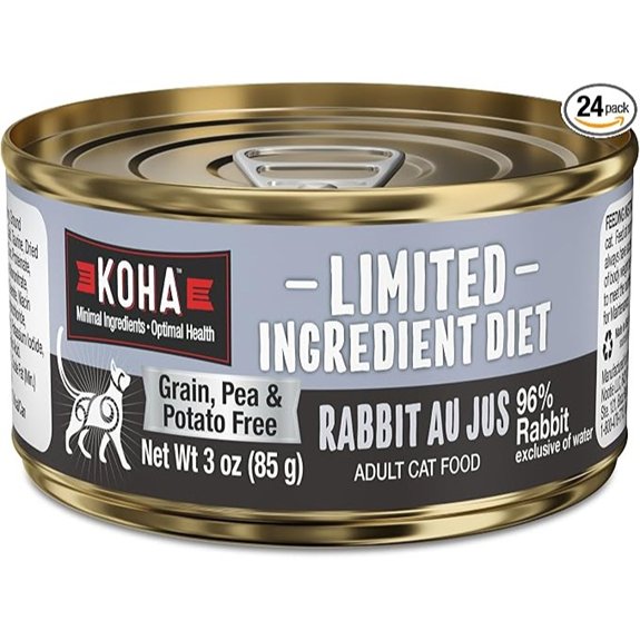 KOHA Limited Ingredient Diet Rabbit Pate Wet Cat Food Novel Protein