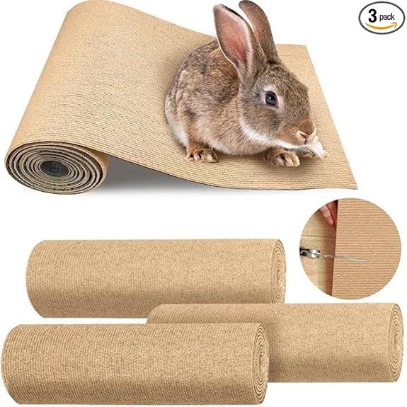 Pacify Rabbit Scratching Pad 12 Inch x 9.84 ft Bunny Scratch Mat