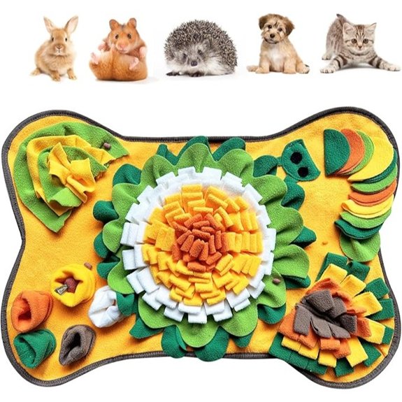 Yuoaes Rabbit Snuffle Foraging Mat for Small Pets