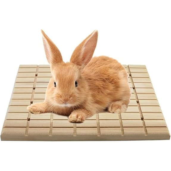 Litewoo Rabbit Scratch Board Claws and Teeth Care Chew Toys Bunny Wood Pad