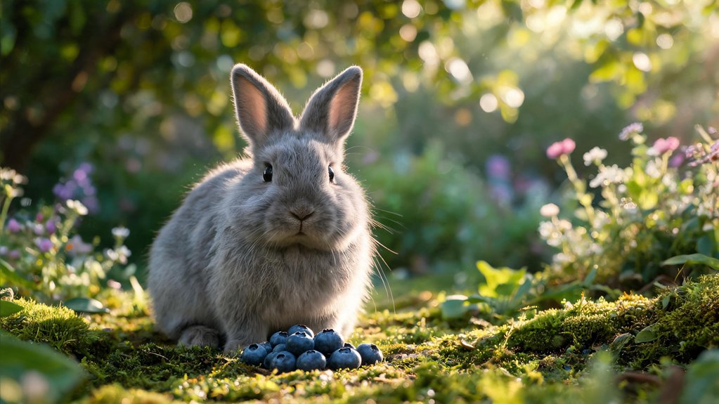rabbits can eat blueberries