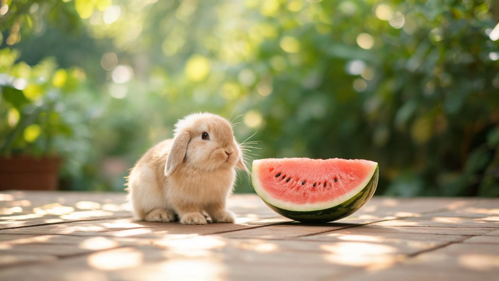 rabbits can eat watermelon