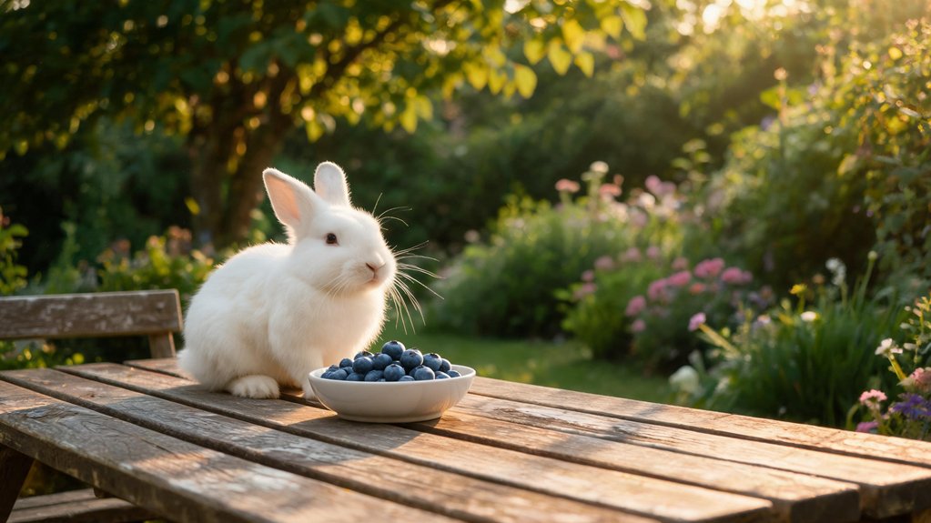 rabbits small blueberry portions