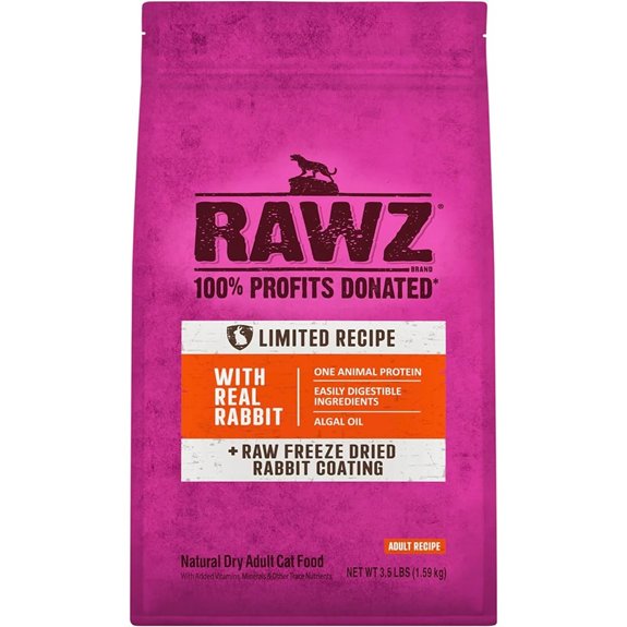 Rawz Real Rabbit Dry Cat Food with Freeze Dried Coating