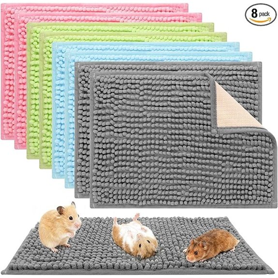 8 PCS Guinea Pig Cage Liner,Reusable Bedding for Small Animal