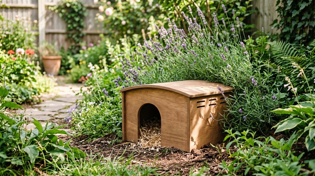 safe backyard rabbit hideouts