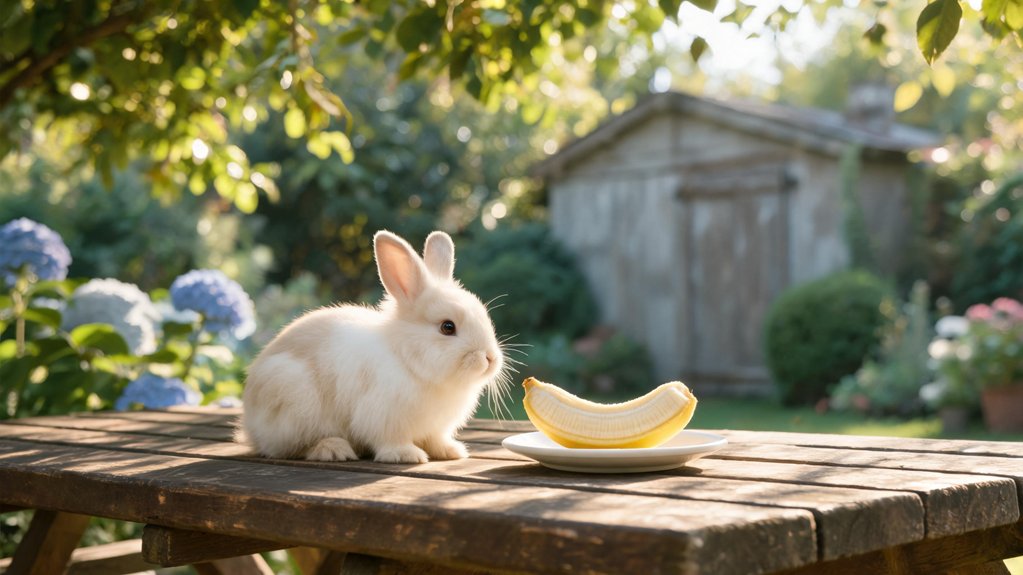 safe banana amount for rabbits