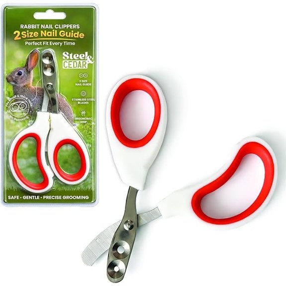 Rabbit Nail Clippers with Safety Guide by Steel & Cedar