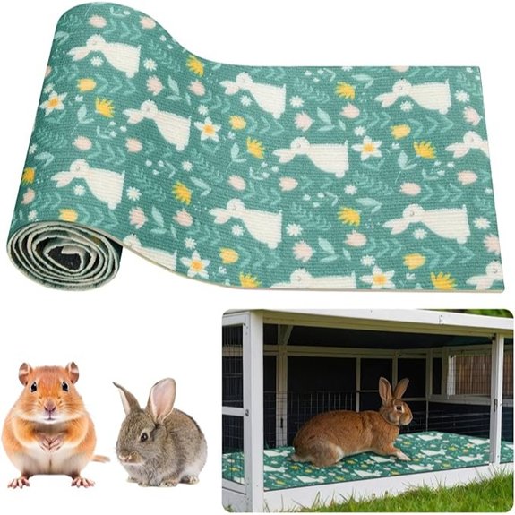 12 Inch x 6.56 ft Self Adhesive Rabbit Scratch Mat Bunny Pad