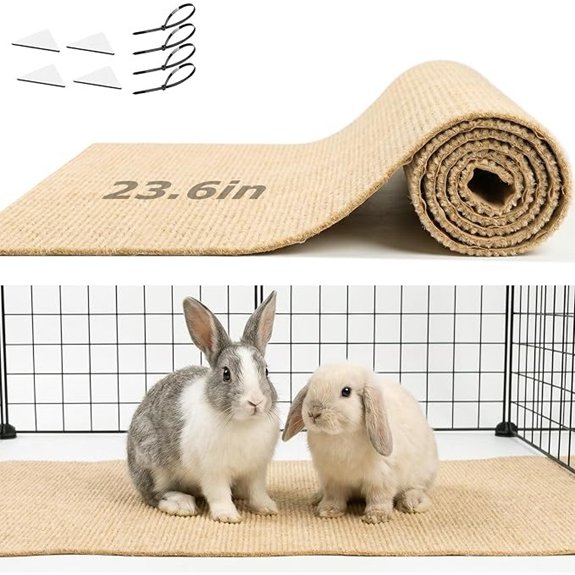 Rabbit Scratcher Mat Self-Adhesive Rug for Small Pets