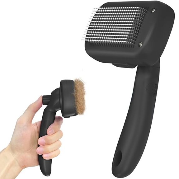 Dipoo Self Cleaning Shedding Brush for Dogs and Cats