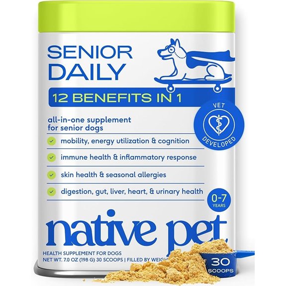 Native Pet Senior Daily Dog Vitamins & Supplements 12-in-1 Dog Multivitamin