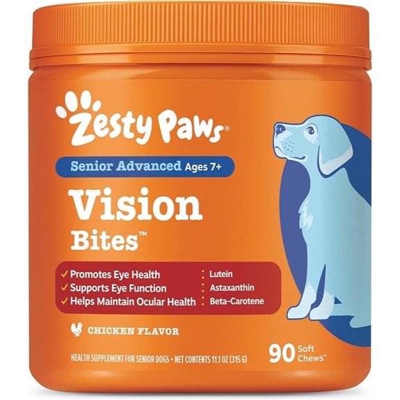Zesty Paws Senior Dog Supplement - Eye & Vision Chews Chicken 90 Ct