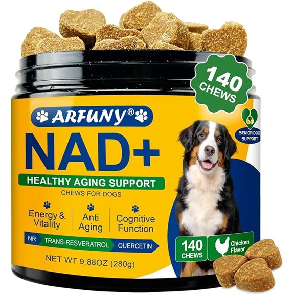 NAD+ Longevity for Senior Dogs Cellular Cognitive Health 140 Chews