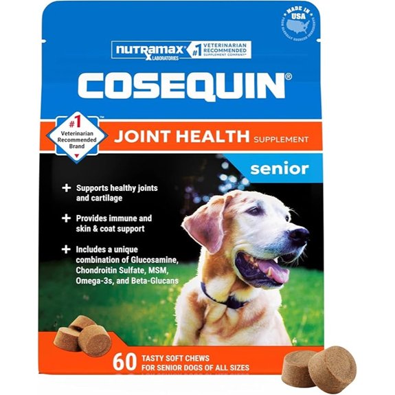 Nutramax Cosequin Dog Joint Supplement for Senior Dogs Soft Chews 60ct