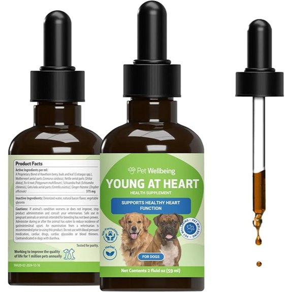 Pet Wellbeing Young at Heart for Senior Dogs - Heart & Circulation 2 oz