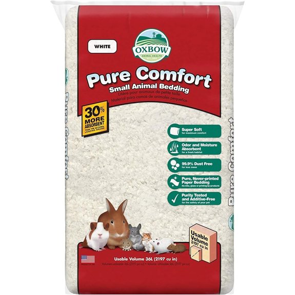Oxbow Small Animal Bedding Hamster Guinea Pig Rabbit White USA 36 L