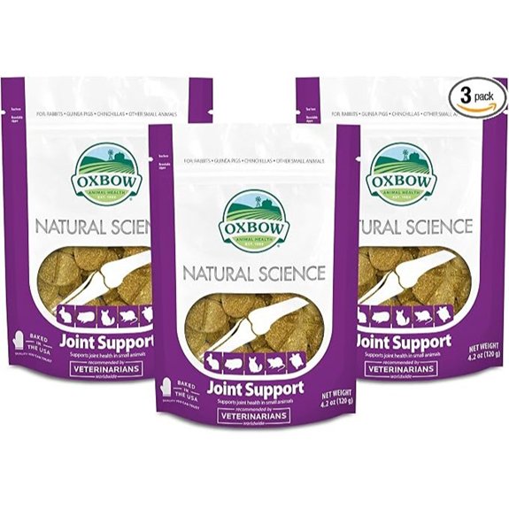 Oxbow Natural Science Joint Support Wafers for Small Pets 4.2oz Pack of 3