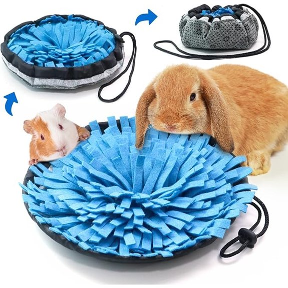 OVMKOV Rabbit Foraging Snuffle Mat for Small Pets