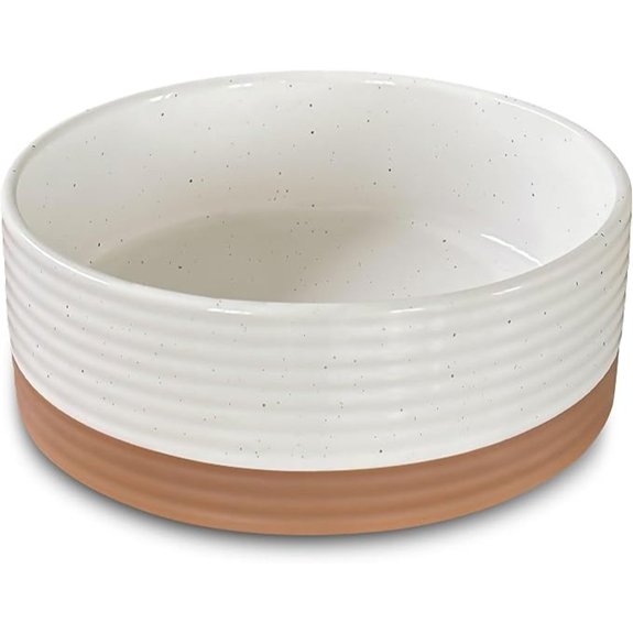Mora Ceramic Pet Bowl Size Small Vanilla