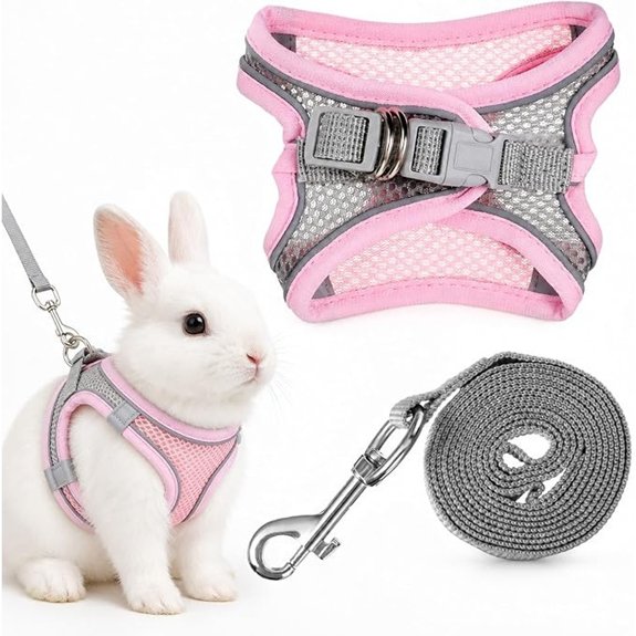 Bunny Harness and Leash Set Soft Breathable Vest