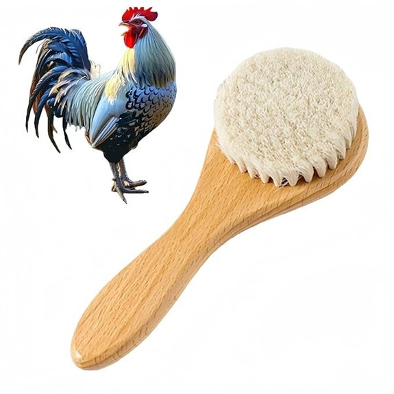 Chicken Feather Brush Soft Wool Pet Brush for Small Animals