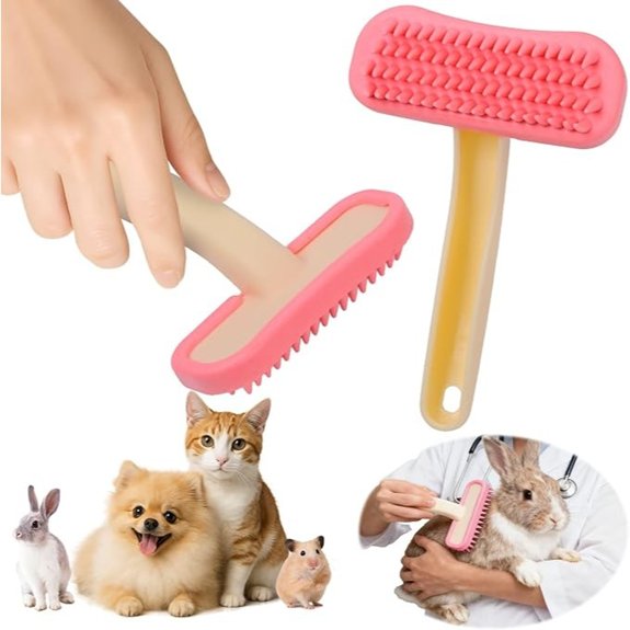 Bunny Brush Soft Silicone Small Animal Grooming Tool
