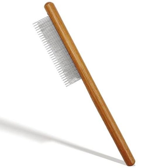 Solid Wood Pet Comb for Dogs Cats and Rabbits