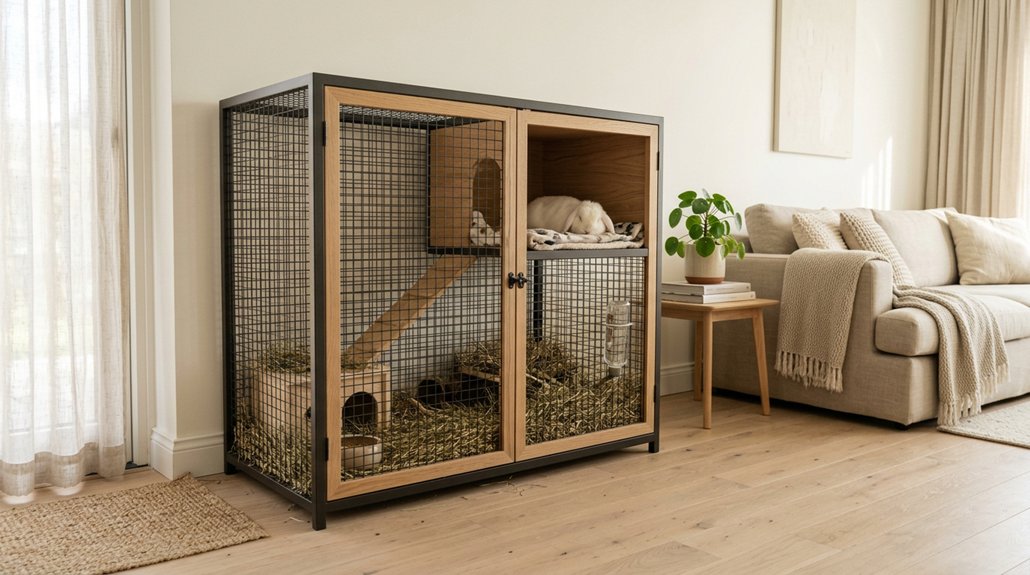 spacious large rabbit cage options