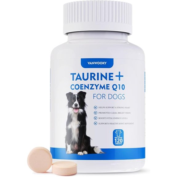 Taurine for Dogs with CoQ10 Heart Support Beef Flavor 120 Count