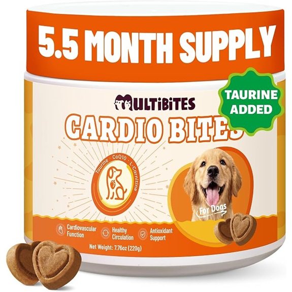 Dog Heart Health Supplements with Taurine for Dogs 7.76 oz