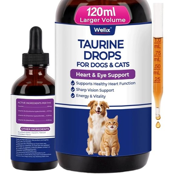 Wellix Liquid Taurine Drops for Dogs and Cats (4 fl oz)