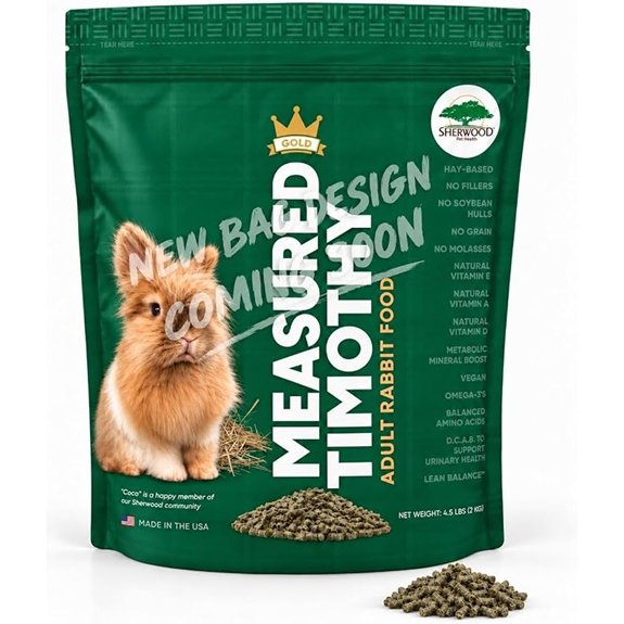 Sherwood Pet Health Adult Rabbit Food Timothy Hay Pellet 4.5 lbs