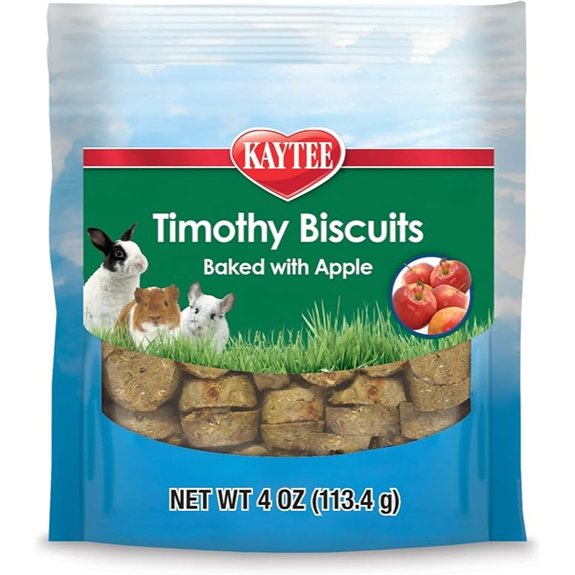 Kaytee Timothy Biscuits Timothy Hay Bunny Treats for Rabbits 4 Oz