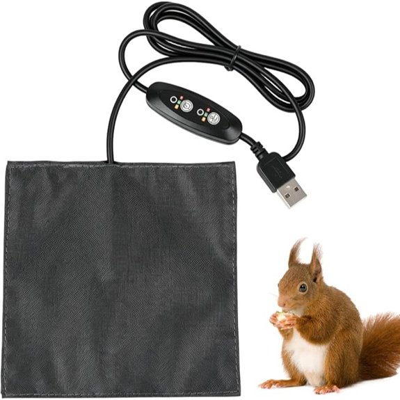 USB Temperature-Controlled Pet Heating Pad 6x6 Inch